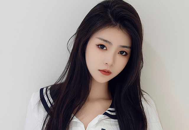 美女模特可乐牛仔裤美腿写真图片