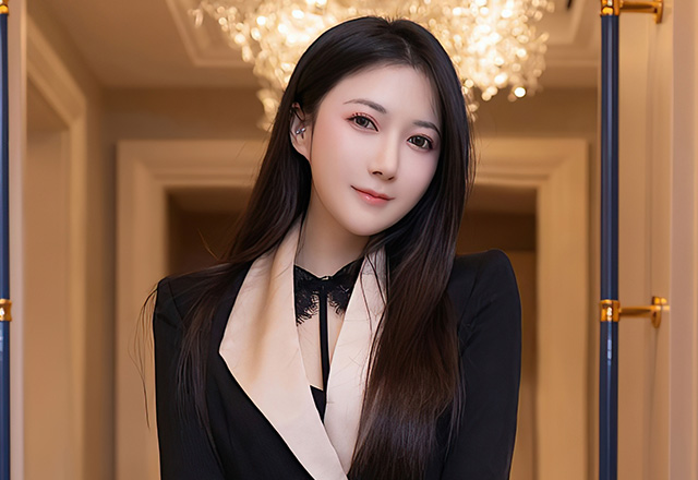养眼美女鱼子酱黑色连衣裙极致迷人