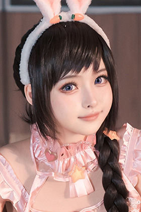 可爱小姐姐白莉爱吃巧克力写真图