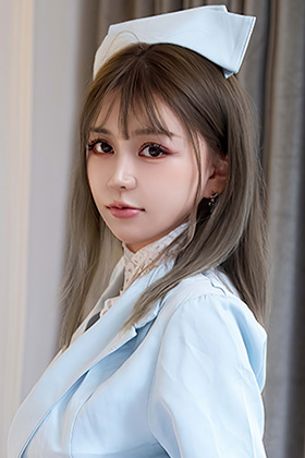 甜仔蓝色护士制服美图让人浮想联翩