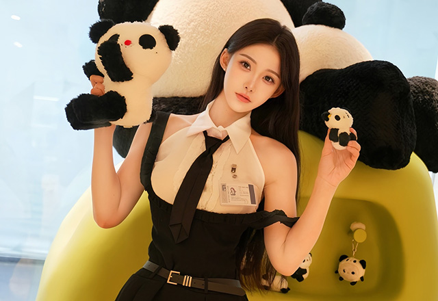 妩媚迷人的妹子梨霜儿写真美图合集