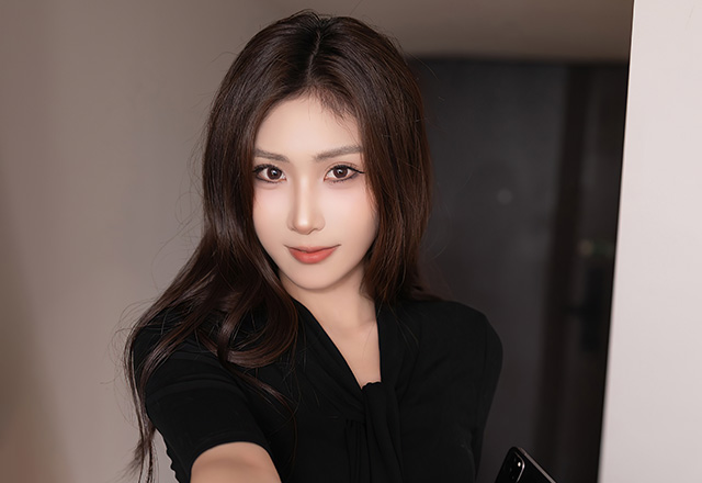 黑丝美腿模特刘婷婷OL装扮写真