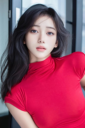 美腿模特时安安性感黑色连体皮衣写真