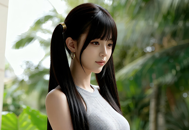 可爱妹子苏柚柚修长美腿十分引人注目