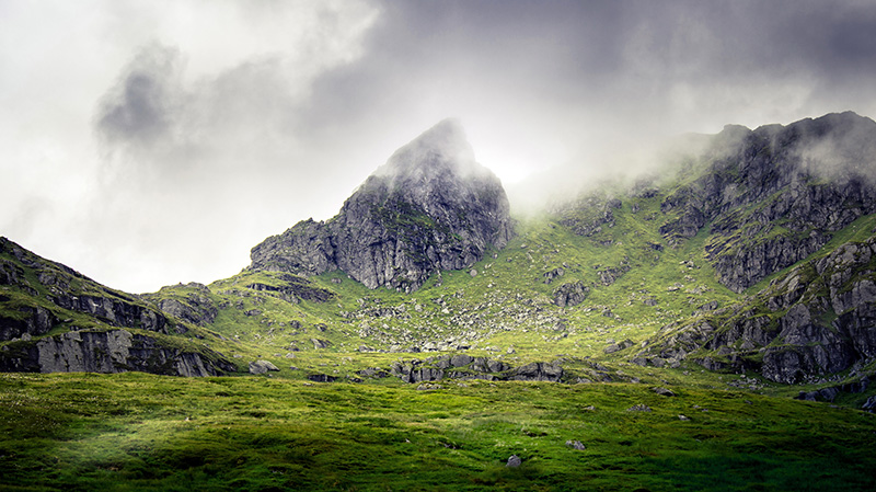 苏格兰南部一座独特的山峰