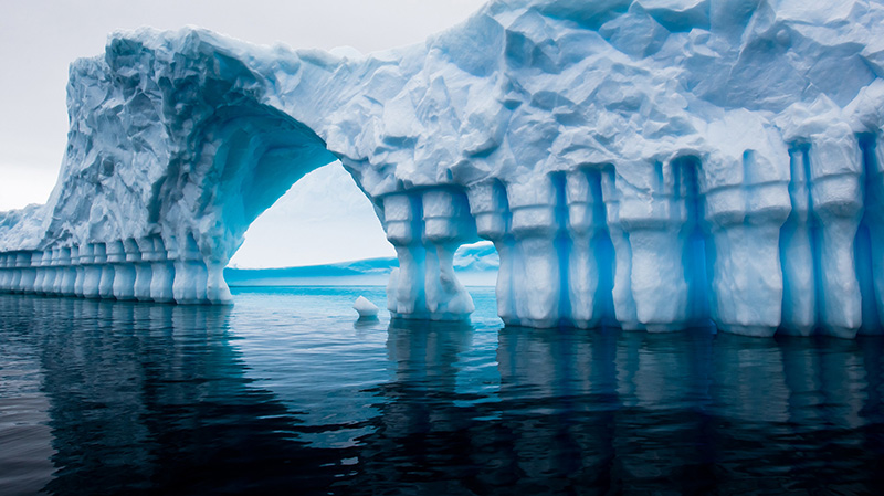 南极洲奇特的浮冰