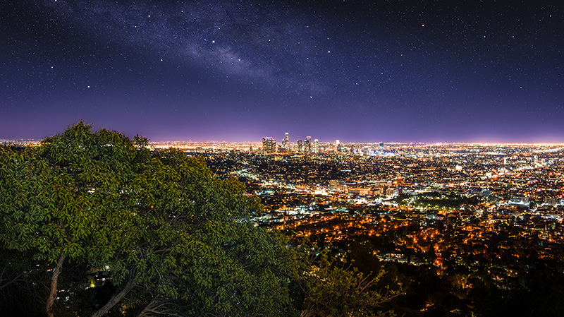 从格里菲斯天文台俯瞰洛杉矶