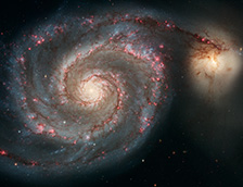 雄伟的螺旋星系M51