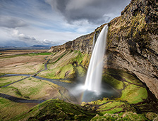 冰岛塞里雅兰瀑布