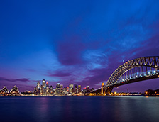 悉尼中央商务区夜景