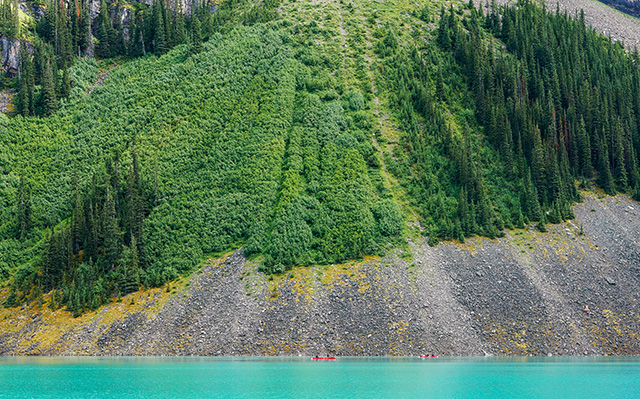 加拿大艾伯塔省的路易斯湖