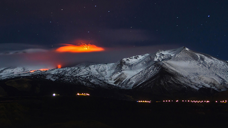 欧洲最高的火山埃特纳火山