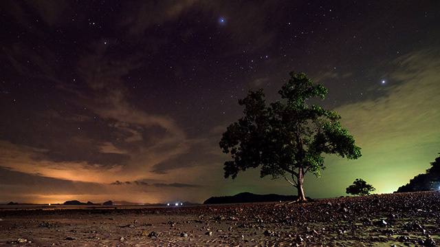 兰塔岛繁星点点的夜空