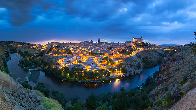 西班牙托莱多落日美景