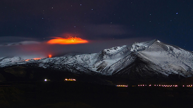 欧洲最高的火山埃特纳火山