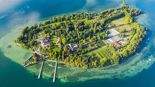 德国博登湖上的迈瑙岛