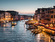 美丽的威尼斯夜景