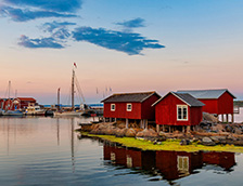 瑞典哥德堡群岛的岸边
