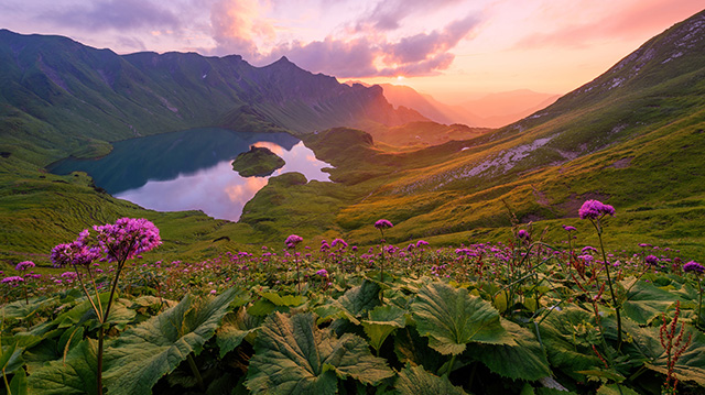 阿尔高阿尔卑斯山脉风景
