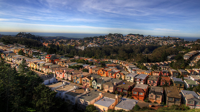 旧金山小区建筑群