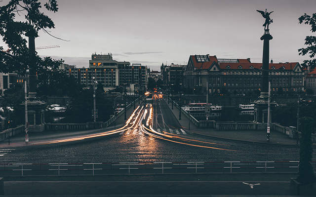布拉格城市夜景