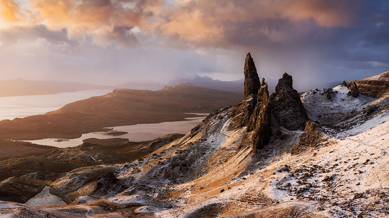 苏格兰斯托尔石山的天空之岛