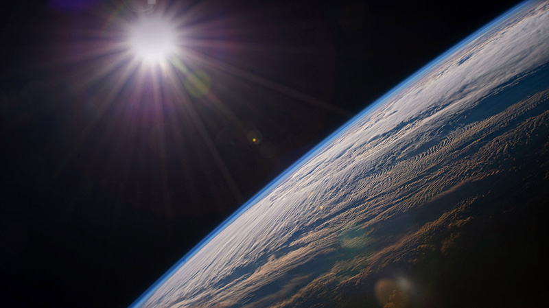 从国际空间站看到的地球
