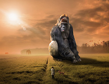 巨大的黑猩猩想象图