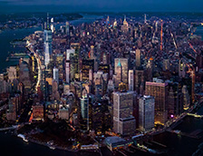 纽约市曼哈顿鸟瞰图
