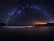 维森廷海岸自然公园上空的银河