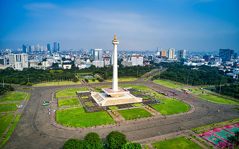 印度尼西亚雅加达一座广场