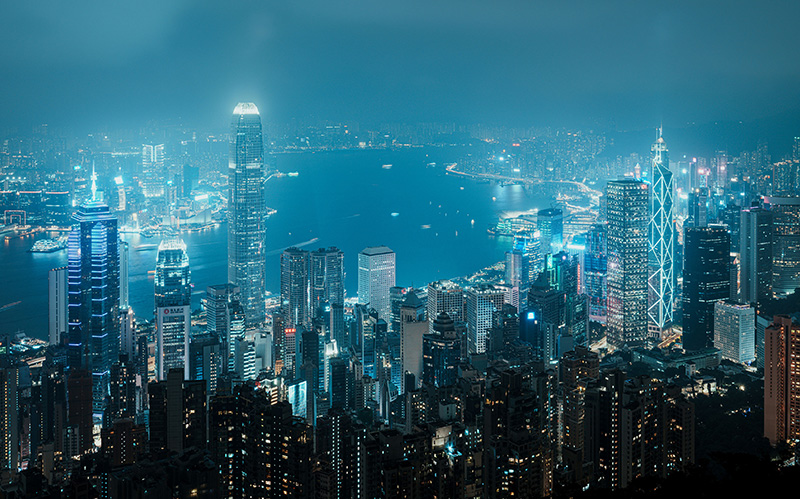 现代化大都市夜景