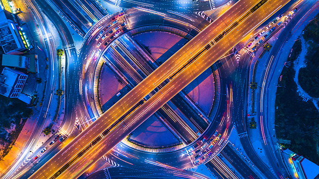 曼谷的交通圈和高速公路