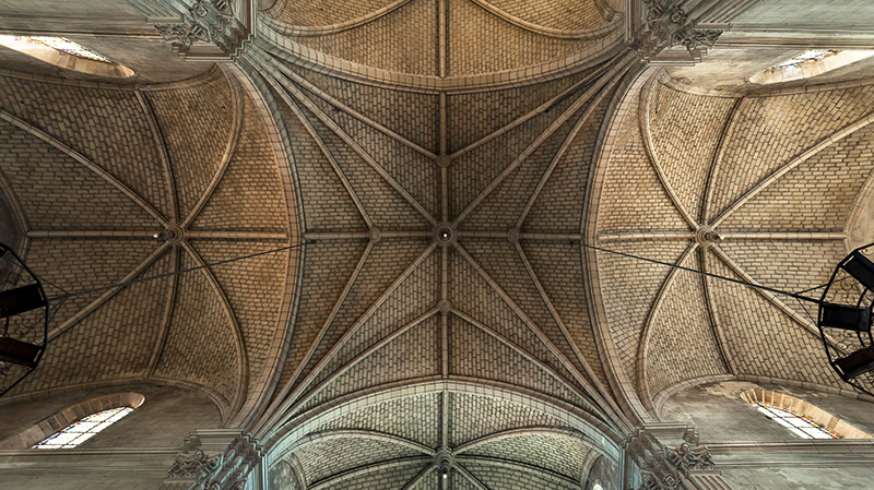 法国邦港圣母教堂拱顶