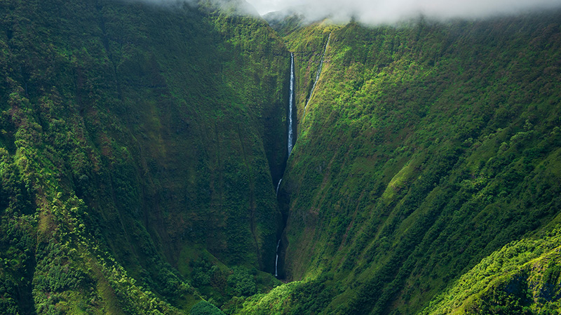 莫洛凯岛奥洛乌佩纳瀑布