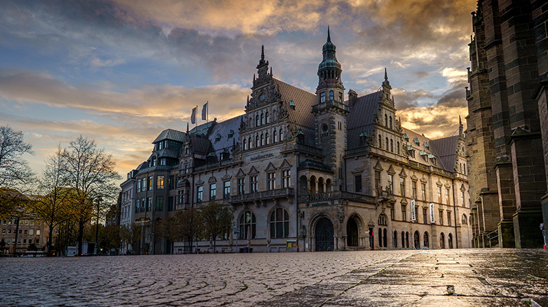 砖砌哥特式建筑典范不来梅市政厅