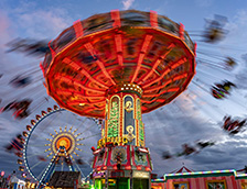 慕尼黑啤酒节上的旋转木马