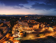 罗马斗兽场鸟瞰图