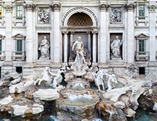 意大利罗马的特雷维喷泉