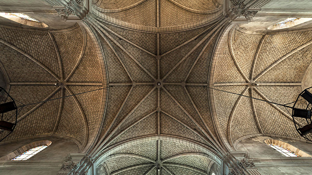 法国邦港圣母教堂拱顶